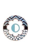 Retractable Badge Holder with ENAMEL Letter O
