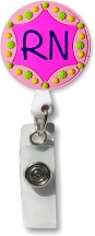 Retractable Badge Holder with 3D Rubber RN