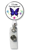 Retractable Badge Holder with Photo Metal: Spring