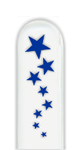Glass Nail File: Blue With Stars