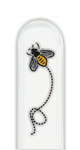 Glass Nail File: Bee