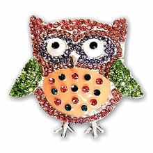 Load image into Gallery viewer, SP-002 Owl Sparkle Rhinestone Badge Holder
