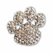 Load image into Gallery viewer, SP-006 Paw Print Sparkle Rhinestone Badge Holder
