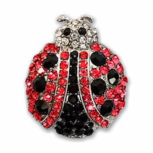 Load image into Gallery viewer, SP-007 Ladybug Sparkle Rhinestone Badge Holder
