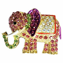 Load image into Gallery viewer, SP-012 Elephant Sparkle Rhinestone Badge Holder

