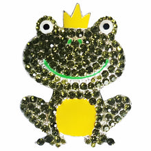 Load image into Gallery viewer, SP-013 Frog Prince Elephant Sparkle Rhinestone Badge Holder
