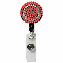 Load image into Gallery viewer, BH-101 Red Rhinestone Badge Holder - Pack of 3
