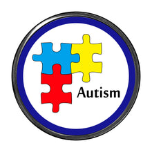 Load image into Gallery viewer, PM-1046 Autism Photo Metal Badge Holder - Pack of 3
