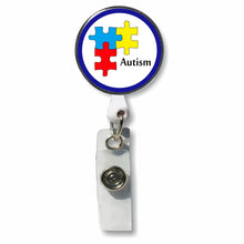 Load image into Gallery viewer, PM-1046 Autism Photo Metal Badge Holder - Pack of 3

