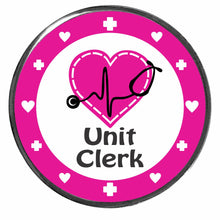 Load image into Gallery viewer, PM-1088 Unit Clerk Photo Metal Badge Holder - Pack of 3
