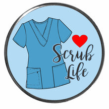 Load image into Gallery viewer, PM-1091 Scrub Life Photo Metal Badge Holder - Pack of 3
