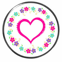 Load image into Gallery viewer, PM-1095 Heart Photo Metal Badge Holder - Pack of 3
