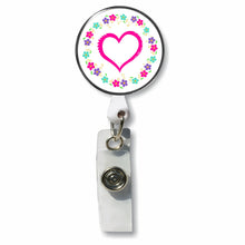 Load image into Gallery viewer, PM-1095 Heart Photo Metal Badge Holder - Pack of 3
