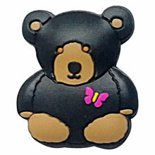 Load image into Gallery viewer, BH-120 Black Bear 3D Rubber Badge Holder - Pack of 3
