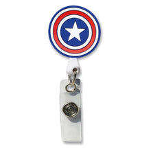 Load image into Gallery viewer, BH-124 Patriotic Star 3D Rubber Badge Holder - Pack of 3

