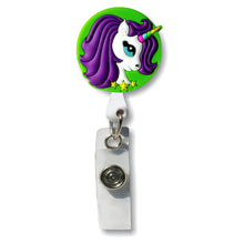 Load image into Gallery viewer, BH-131 Unicorn 3D Rubber Badge Holder - Pack of 3
