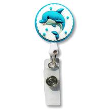 Load image into Gallery viewer, BH-133 Dolphin 3D Rubber Badge Holder - Pack of 3
