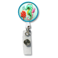 Load image into Gallery viewer, BH-134 Seahorse 3D Rubber Badge Holder - Pack of 3
