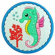 Load image into Gallery viewer, BH-134 Seahorse 3D Rubber Badge Holder - Pack of 3
