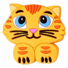 Load image into Gallery viewer, BH-137 Tabby Cat 3D Rubber Badge Holder - Pack of 3

