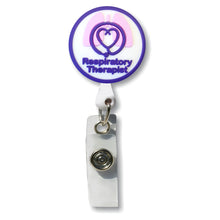 Load image into Gallery viewer, BH-140 Respiratory Therapist 3D Rubber Badge Holder - Pack of 3
