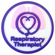 Load image into Gallery viewer, BH-140 Respiratory Therapist 3D Rubber Badge Holder - Pack of 3
