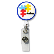 Load image into Gallery viewer, BH-141 Autism 3D Rubber Badge Holder - Pack of 3
