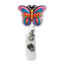 Load image into Gallery viewer, BH-014 Butterfly 3D Rubber Badge Holder - Pack of 3
