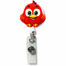 Load image into Gallery viewer, BH-151 Red Bird 3D Rubber Badge Holder - Pack of 3
