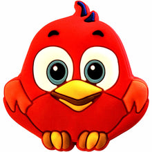 Load image into Gallery viewer, BH-151 Red Bird 3D Rubber Badge Holder - Pack of 3
