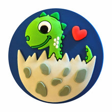 Load image into Gallery viewer, BH-153 Baby Dinosaur 3D Rubber Badge Holder - Pack of 3
