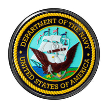 Load image into Gallery viewer, PM-197 US Navy Photo Metal Badge Holder - Pack of 3
