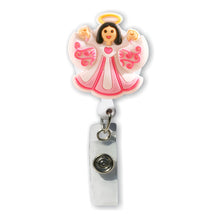 Load image into Gallery viewer, BH-020 Angel 3D Rubber Badge Holder - Pack of 3
