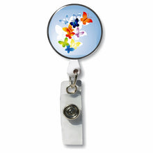 Load image into Gallery viewer, PM-297 Butterflies Photo Metal Badge Holder - Pack of 3
