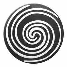 Load image into Gallery viewer, BH-029BLK Black Swirl 3D Rubber Badge Holder - Pack of 3
