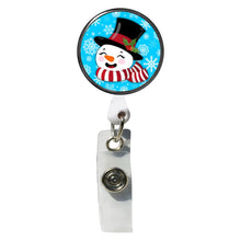 Load image into Gallery viewer, PM-3005 Snowman Photo Metal Badge Holder - Pack of 3
