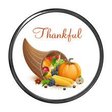 Load image into Gallery viewer, PM-3014 Thankful Cornucopia Photo Metal Badge Holder - Pack of 3
