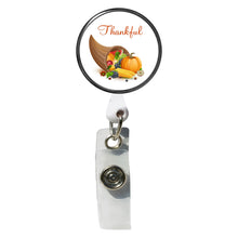 Load image into Gallery viewer, PM-3014 Thankful Cornucopia Photo Metal Badge Holder - Pack of 3
