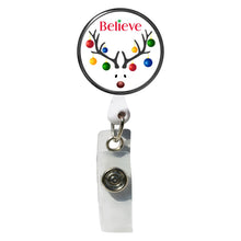 Load image into Gallery viewer, PM-3018 Believe Reindeer Photo Metal Badge Holder - Pack of 3
