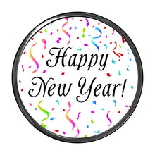 Load image into Gallery viewer, PM-3019 Happy New Year Photo Metal Badge Holder - Pack of 3
