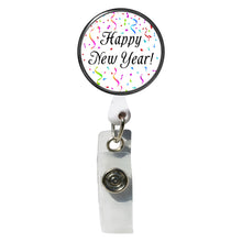Load image into Gallery viewer, PM-3019 Happy New Year Photo Metal Badge Holder - Pack of 3
