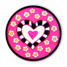 Load image into Gallery viewer, BH-032 Hearts 3D Rubber Badge Holder - Pack of 3
