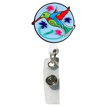 Load image into Gallery viewer, BH-035 Hummingbird 3D Rubber Badge Holder - Pack of 3
