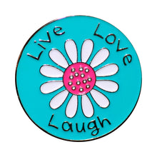 Load image into Gallery viewer, BH-402 Enamel Live Love Laugh Badge Holder - Pack of 3
