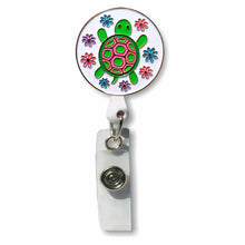 Load image into Gallery viewer, BH-405 Enamel Turtle Badge Holder - Pack of 3
