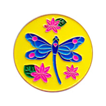 Load image into Gallery viewer, BH-407 Enamel Dragonfly Badge Holder - Pack of 3
