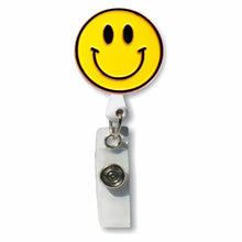 Load image into Gallery viewer, BH-411 Enamel Smiley Badge Holder - Pack of 3
