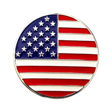 Load image into Gallery viewer, BH-414 Enamel USA Line Flag Badge Holder - Pack of 3
