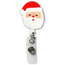 Load image into Gallery viewer, BH-043 Santa 3D Rubber Badge Holder - Pack of 3
