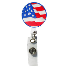 Load image into Gallery viewer, BH-046 Flag 3D Rubber Badge Holder - Pack of 3
